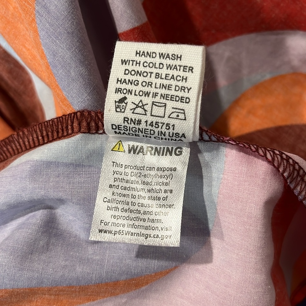 Peach Love multicolored tiered maxi‎ dress, size small - Picture 14 of 14